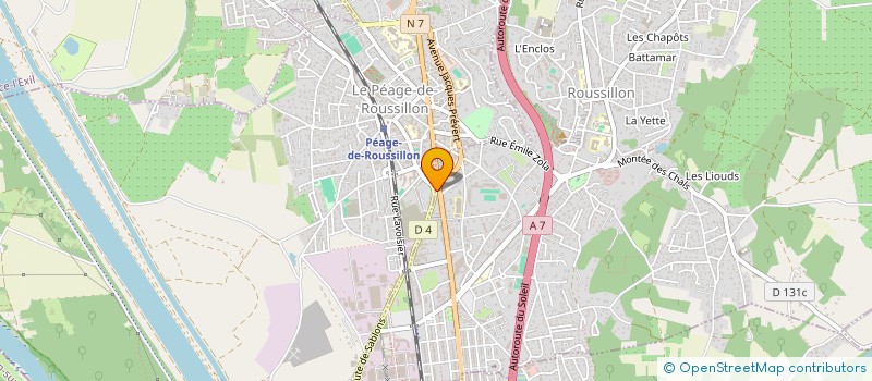 localisation de l'entreprise BB TROC  ROUSSILLON