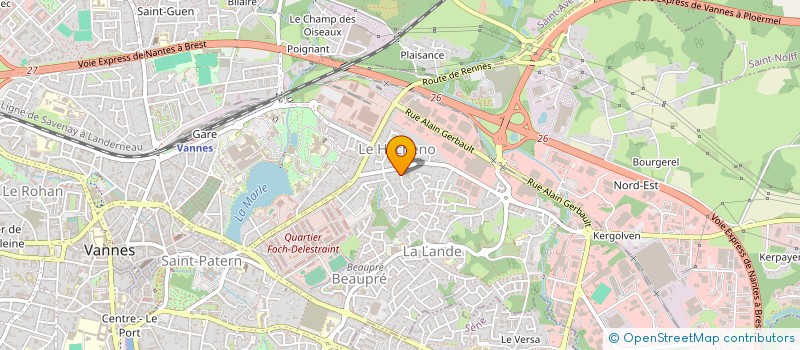 localisation de l'entreprise BB TWO à VANNES