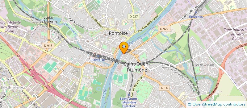 localisation de l'entreprise BB2V  SAINT-OUEN-L'AUMONE