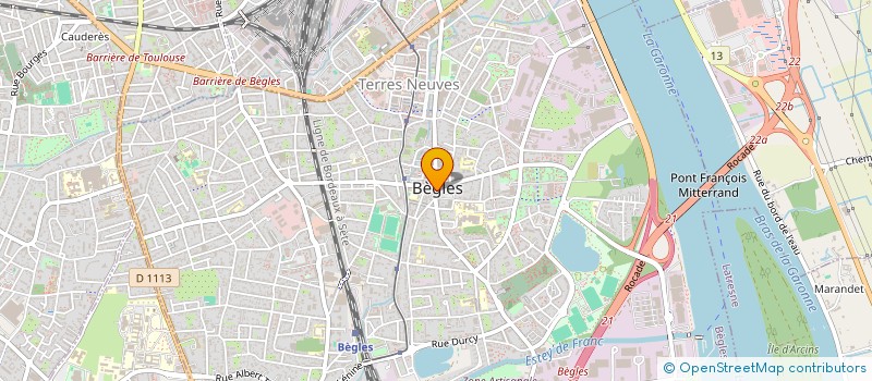 localisation de l'entreprise BB3 à BEGLES