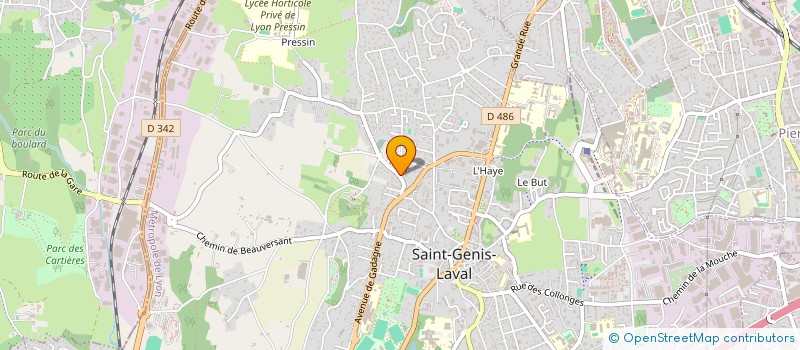 localisation de l'entreprise BB44  SAINT-GENIS-LAVAL