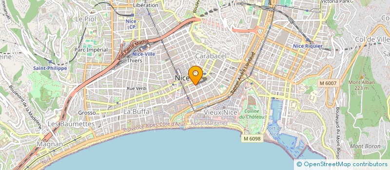 localisation de l'entreprise BBA à NICE