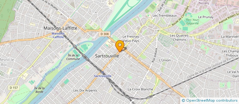 localisation de l'entreprise BBA  SARTROUVILLE