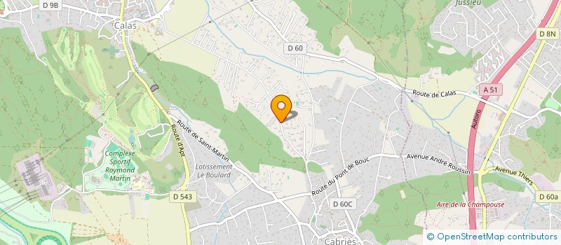 localisation de l'entreprise BBA 492  CABRIES