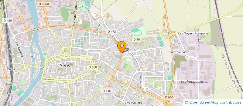 localisation de l'entreprise BBA  SENS