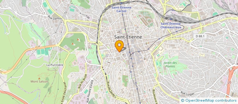 localisation de l'entreprise BBA COIFFURE  SAINT-ETIENNE