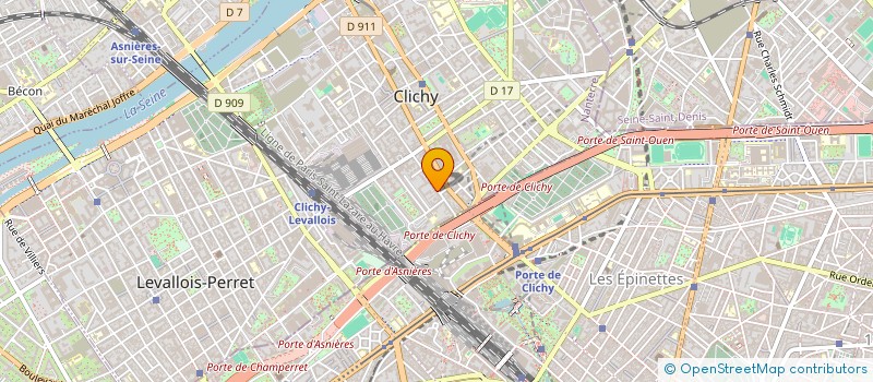 localisation de l'entreprise BBA GSM à CLICHY
