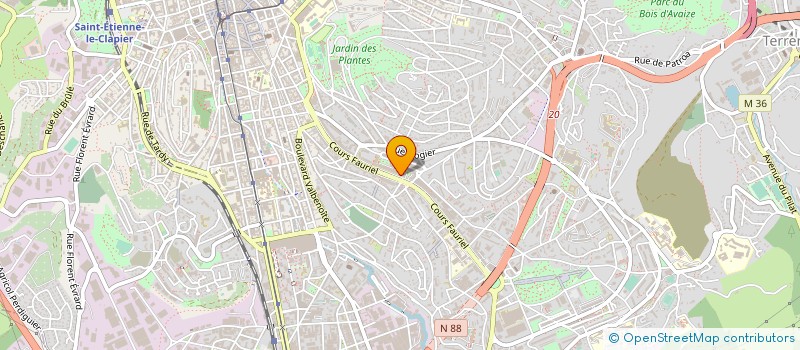 localisation de l'entreprise BBA JUNIOR CONSULTING EMLYON CAMPUS SAINT ETIENNE  SAINT-ETIENNE