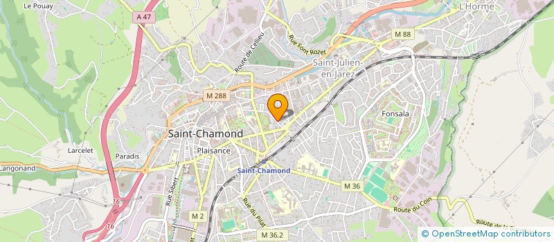 localisation de l'entreprise BBA LOCATION  SAINT-CHAMOND