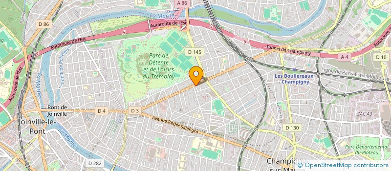 localisation de l'entreprise BBA PARTNERS à CHAMPIGNY-SUR-MARNE