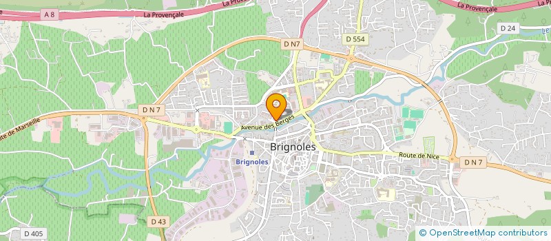 localisation de l'entreprise BBA RH à BRIGNOLES
