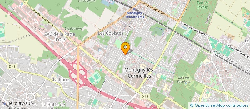 localisation de l'entreprise BBA TRANSPORTS  MONTIGNY-LES-CORMEILLES