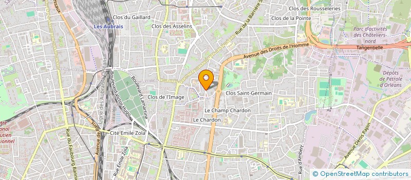 localisation de l'entreprise BBAM à ORLEANS