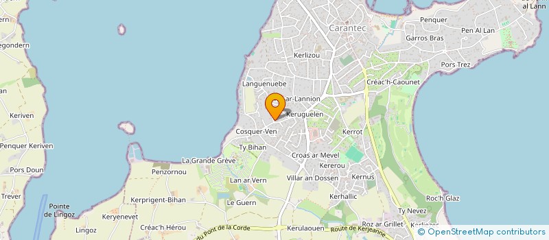 localisation de l'entreprise BBANE  CARANTEC