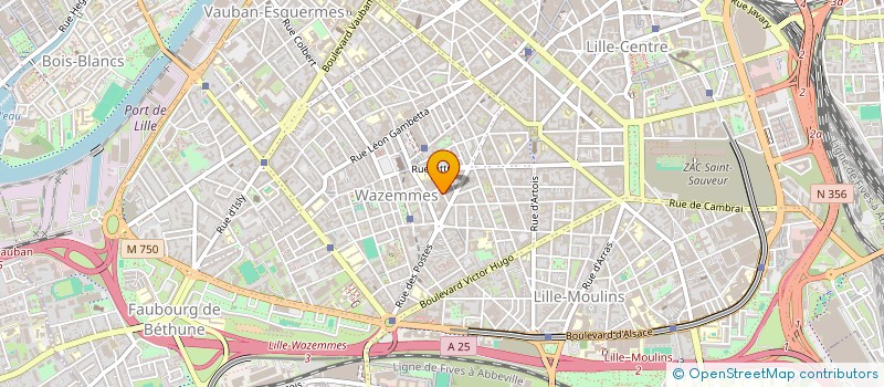 localisation de l'entreprise BBB HOLDING à LILLE