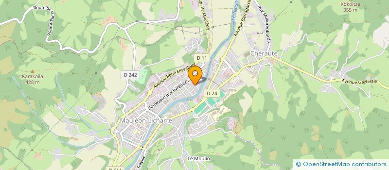 localisation de l'entreprise BBB MAULE  MAULEON-LICHARRE