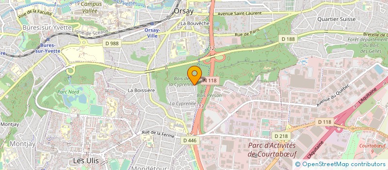 localisation de l'entreprise BBBDF  ORSAY