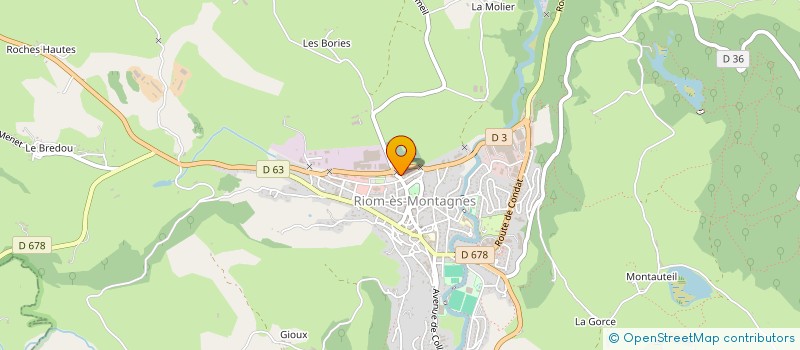 localisation de l'entreprise BBBIENVENUE à RIOM-ES-MONTAGNES