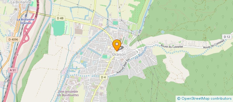 localisation de l'entreprise BBBM  ORAISON