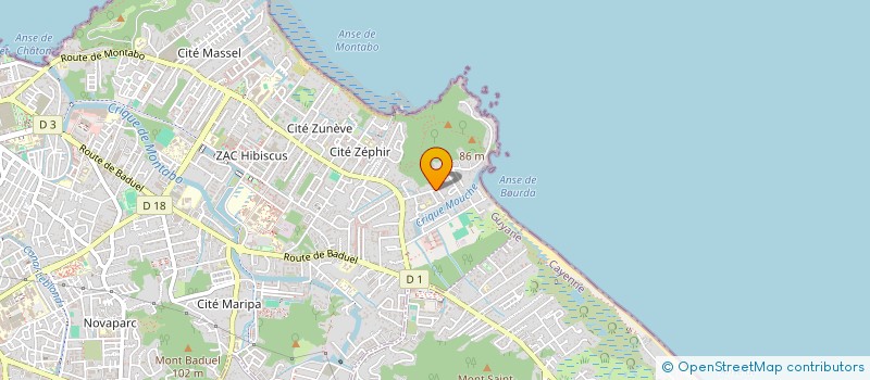 localisation de l'entreprise BBBS ET LES BOUGAINVILLIERS  CAYENNE