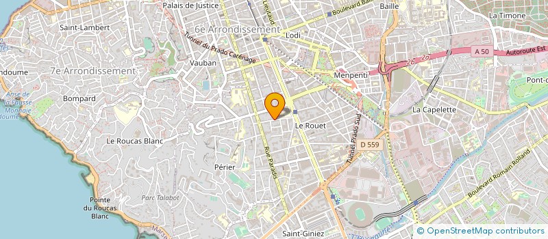 localisation de l'entreprise BBC ASSOCIES à MARSEILLE