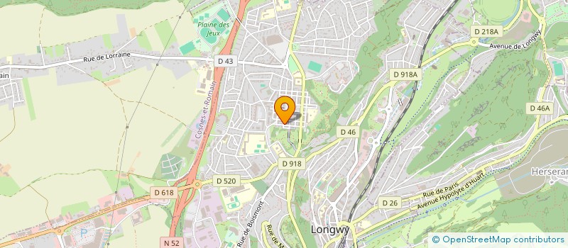 localisation de l'entreprise BBC.COM à LONGWY