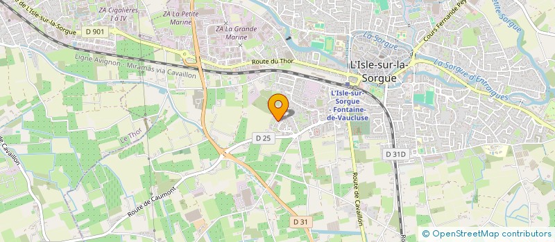 localisation de l'entreprise BBC DIFFUSION  L'ISLE-SUR-LA-SORGUE