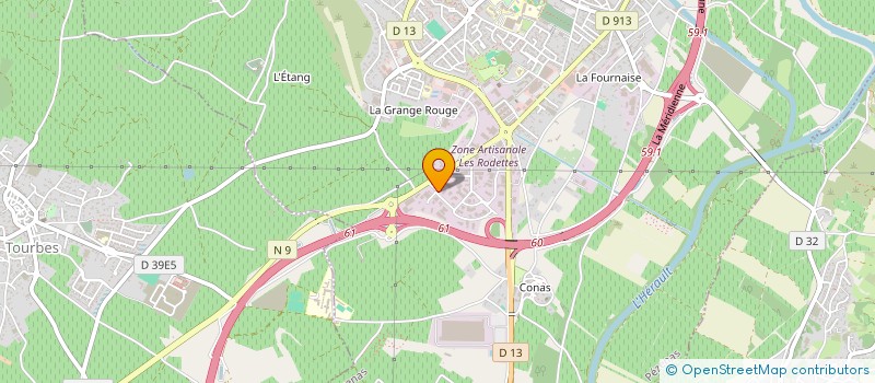 localisation de l'entreprise BBC IMMOBILIER  PEZENAS