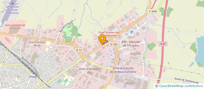 localisation de l'entreprise BBC INVESTISSEMENTS à CHOLET