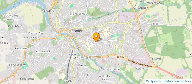 localisation de l'entreprise BBC PERMIS  LANNION
