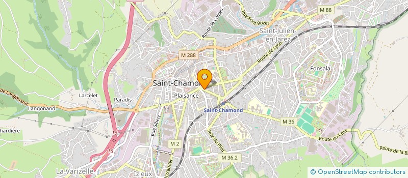localisation de l'entreprise BBC SARL à SAINT-CHAMOND
