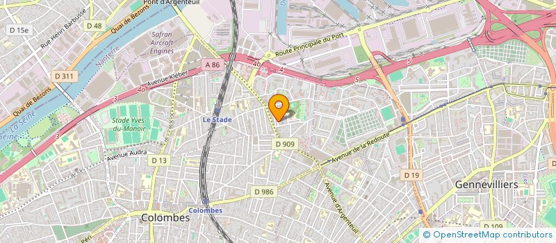 localisation de l'entreprise BBCF IMMO à COLOMBES
