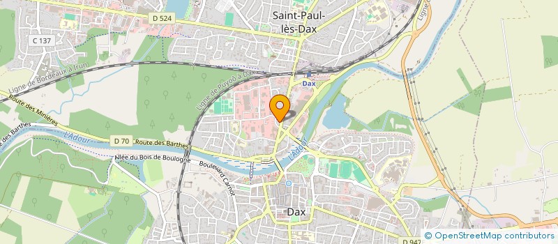 localisation de l'entreprise BBCG  DAX