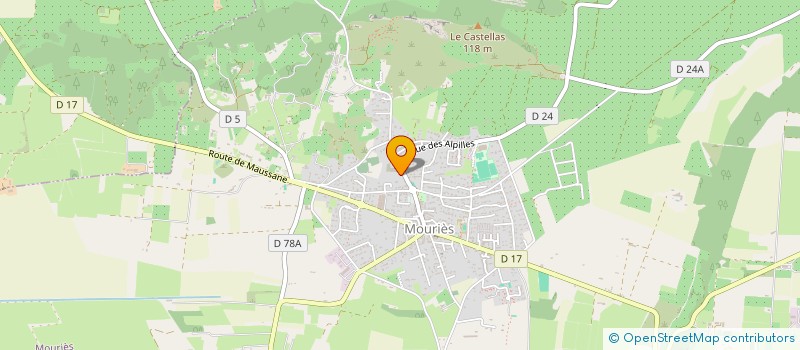 localisation de l'entreprise BBCM CLIMATISATION  MOURIES