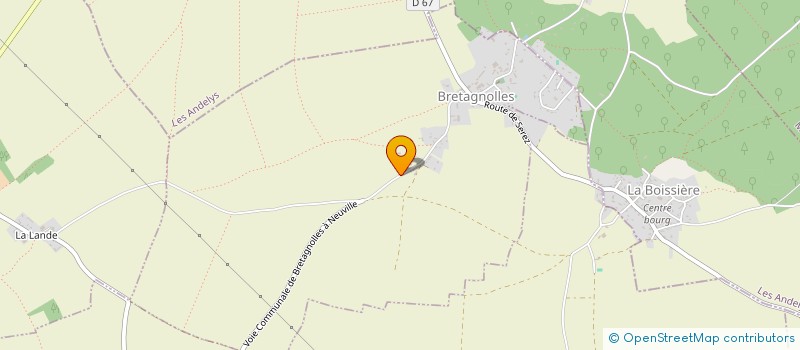 localisation de l'entreprise BBCR  BRETAGNOLLES