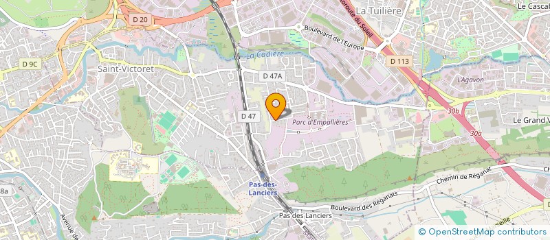 localisation de l'entreprise BBD  SAINT-VICTORET