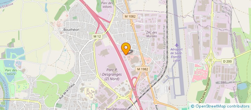 localisation de l'entreprise BBD  ANDREZIEUX-BOUTHEON