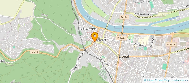 localisation de l'entreprise BBE  ELBEUF