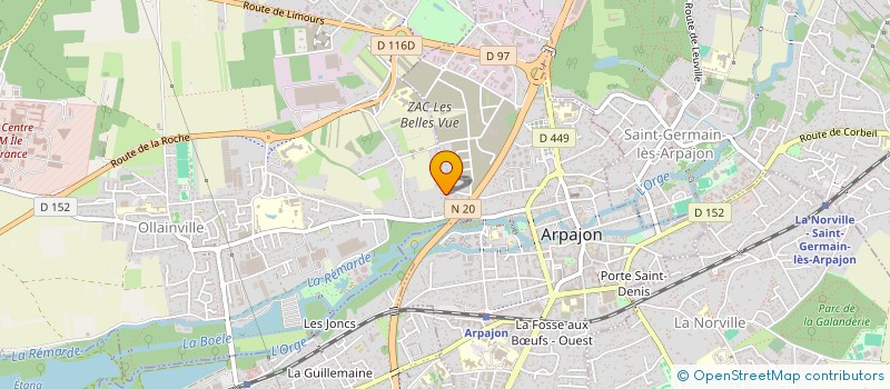 localisation de l'entreprise BBER  ARPAJON