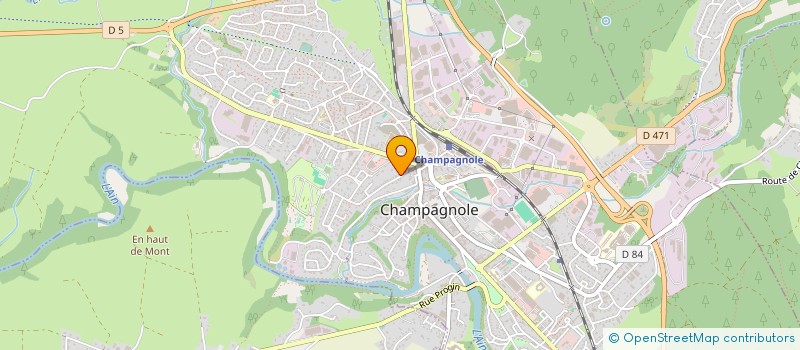 localisation de l'entreprise BBF  CHAMPAGNOLE