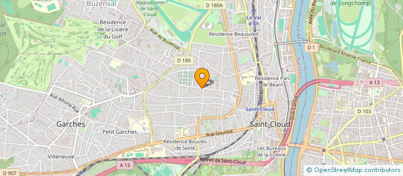 localisation de l'entreprise BBF à SAINT-CLOUD