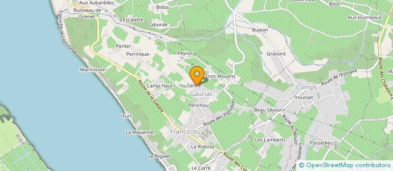 localisation de l'entreprise BBF  GAURIAC