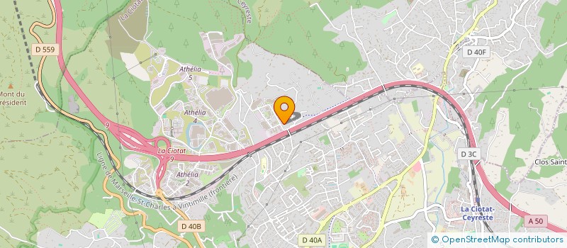 localisation de l'entreprise BBF 83  LA CIOTAT