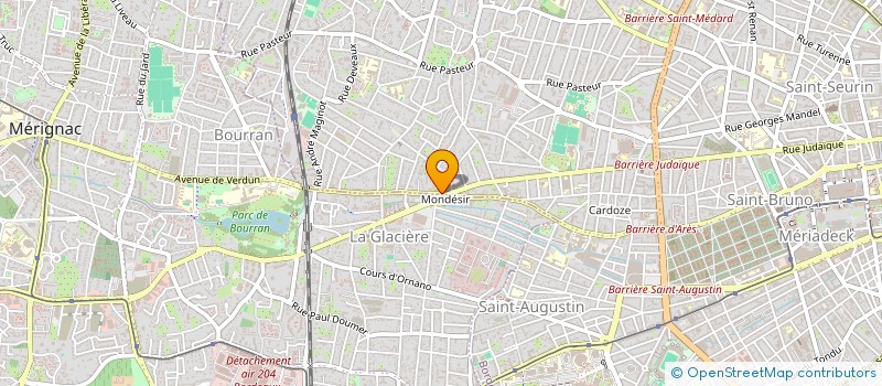 localisation de l'entreprise BBF  BORDEAUX