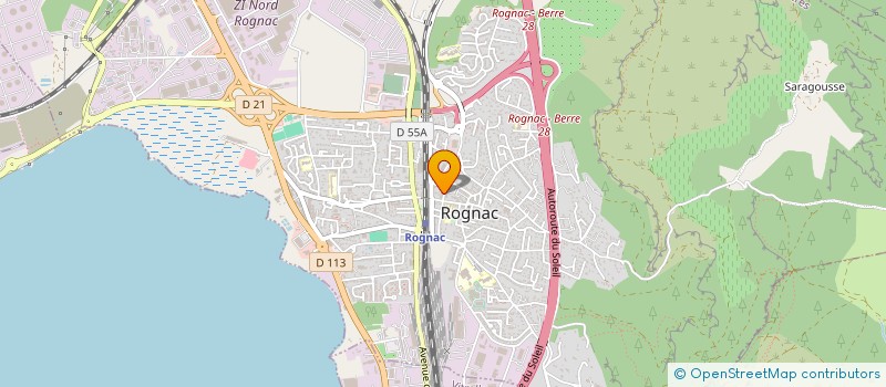 localisation de l'entreprise BBF  ROGNAC