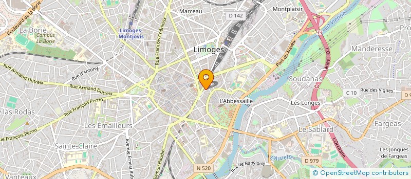 localisation de l'entreprise BBFG à LIMOGES