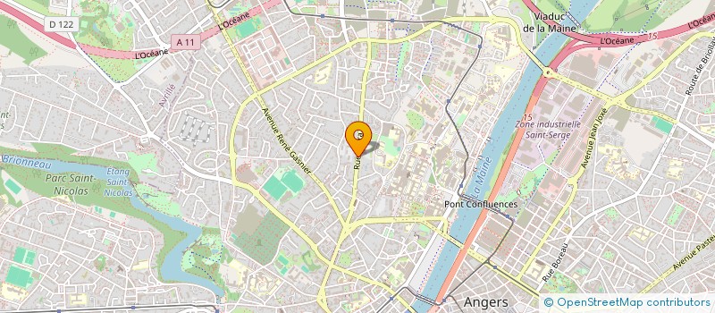 localisation de l'entreprise BBG à ANGERS
