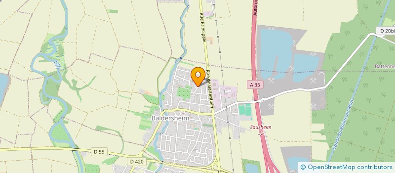 localisation de l'entreprise BBG IMMO  BALDERSHEIM