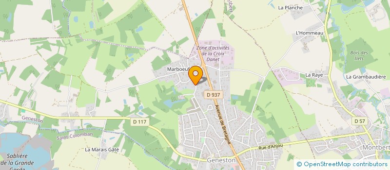 localisation de l'entreprise BBGR  GENESTON