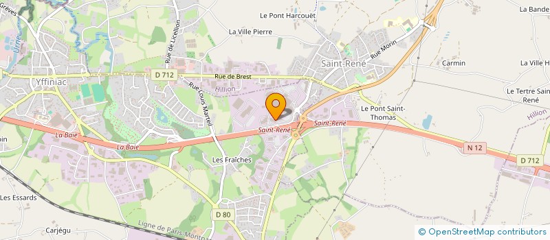 localisation de l'entreprise BBH  YFFINIAC